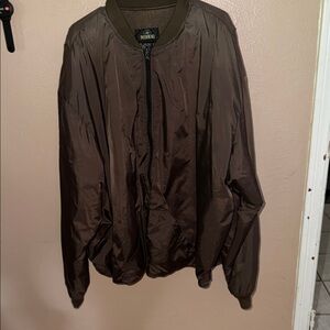 Men's Dark Brown RedHead Bomber Jacket 5XLT